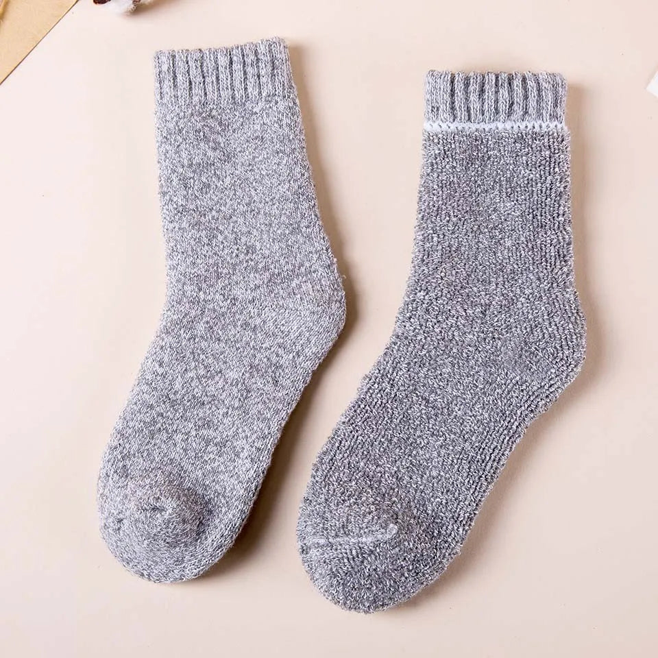 3/5 paar wintersokken van merinowol voor heren, superdik, warm en van hoge kwaliteit, Harajuku, retro, casual, antivries, kasjmiersokken voor heren