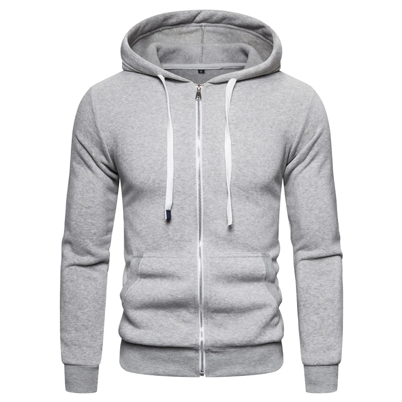 2021 neue Herbst Winter Baumwolle Hoodied Herren Sweatshirts Solide Hoody Fleece Dicken Hoodies Männer Sportswear Zipper Sweatshirts Männer