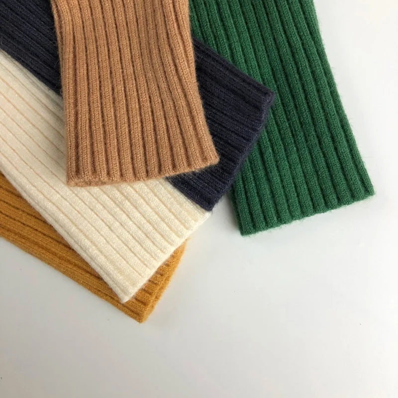 Kindertruien Effen Meisjes Trui Korte Jongens Trui Coltrui Breiwerk Voor Kinderen 1-7 Jaar Unisex