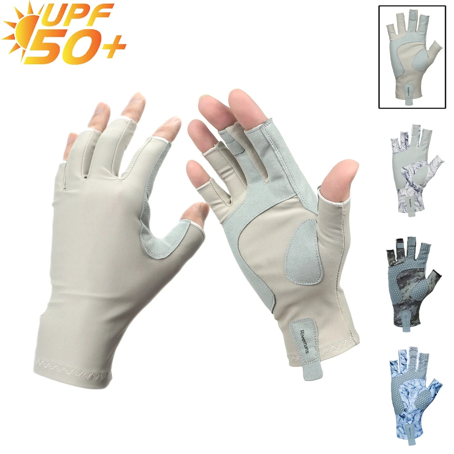 Fingerless Fishing Gloves are designed for Men and Women Fishing, Boating, Kayaking, Hiking, Running, Cycling