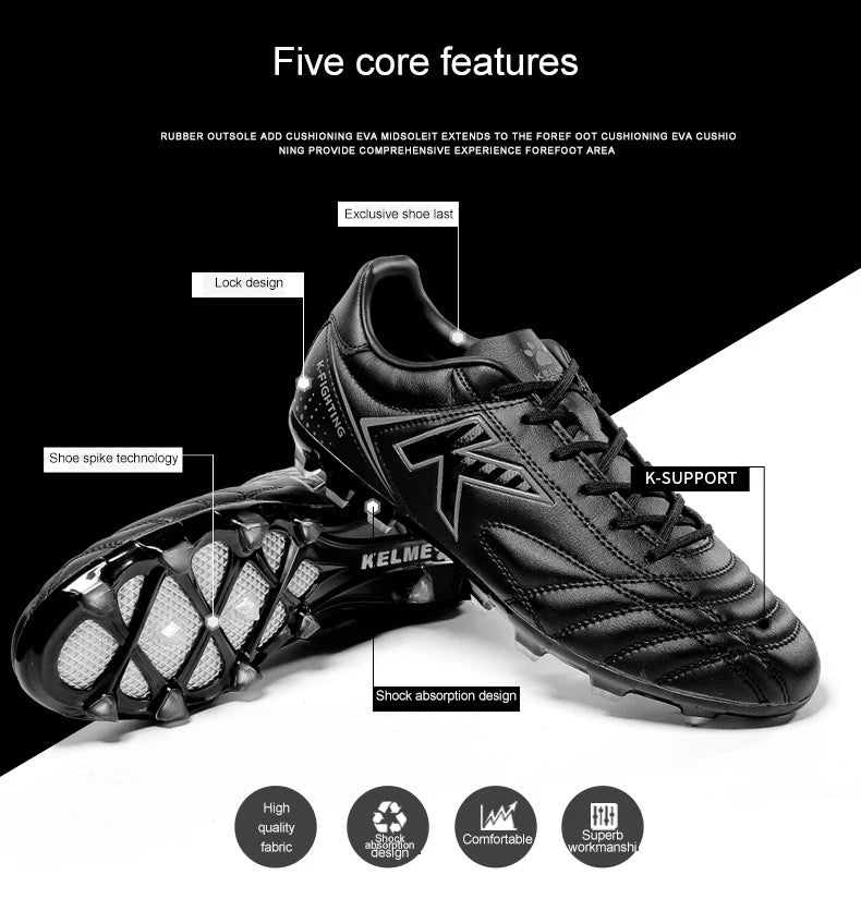 Football Shoes AG Cleats Men Adult Game Training AG Rubber Boots High Cleats Sneakers Professional 6871001