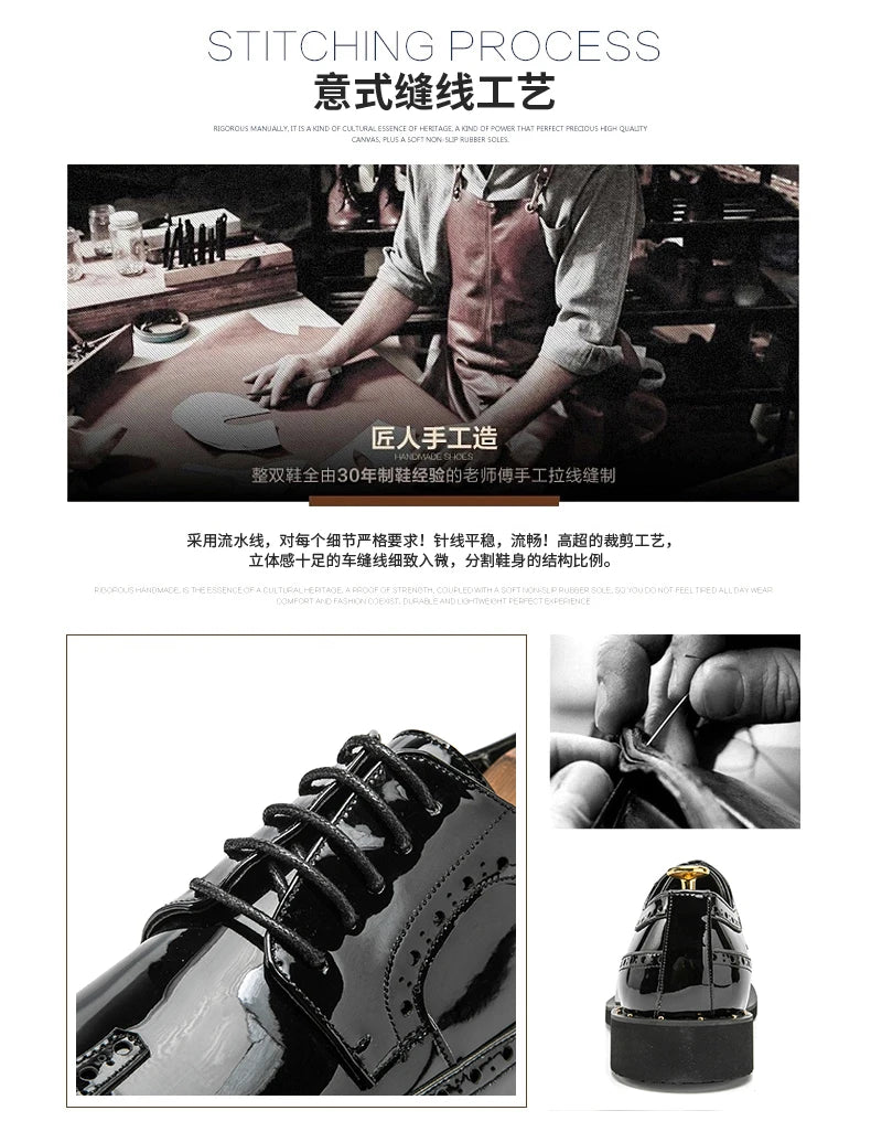 Fashionable Mens Gold Black Shoes New Cool Male Formal Evening Shoes Large Size 38-46 Wedding Dress Shoes for Men