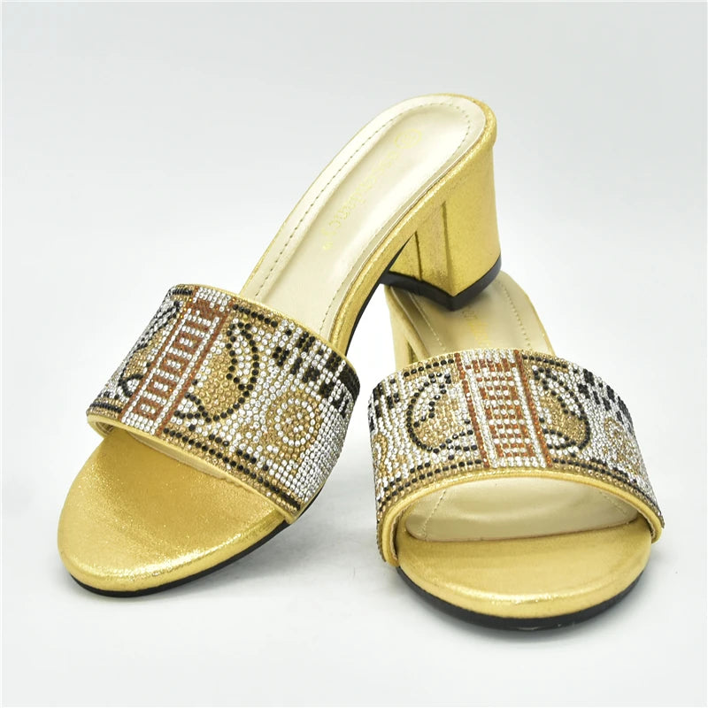 2025 Nigerian Women Designer Party Pumps Luxury Shoes Comfy Platform Sandal Elegant High Heels for Ladies