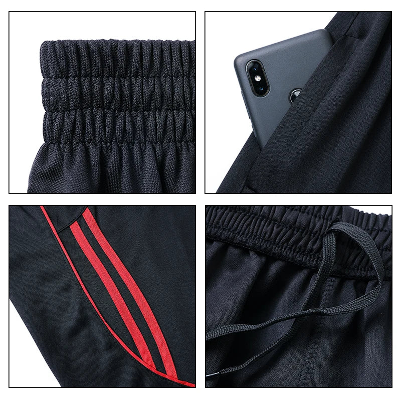 Men 3/4 Shorts New Soccer Pants Slim Sports Jogging Pants Men Training Running Trousers Football Male 3/4 Soccer Training Pants