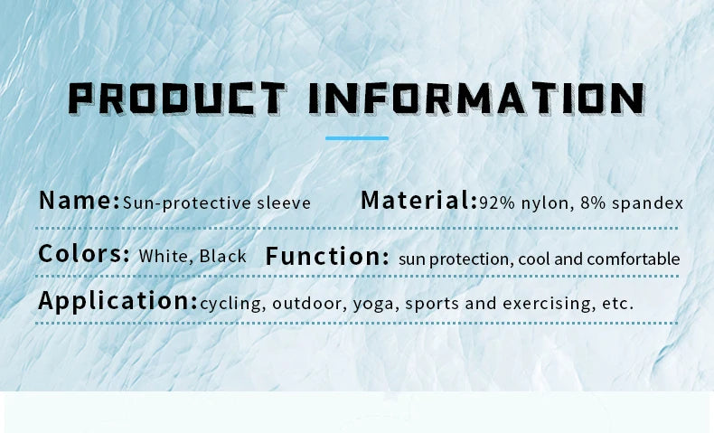 Arm Sleeves and Anti-UV Sunscreen For Sporting Activities -  Running, Cycling, and Other Outdoor Sports For Men & Women