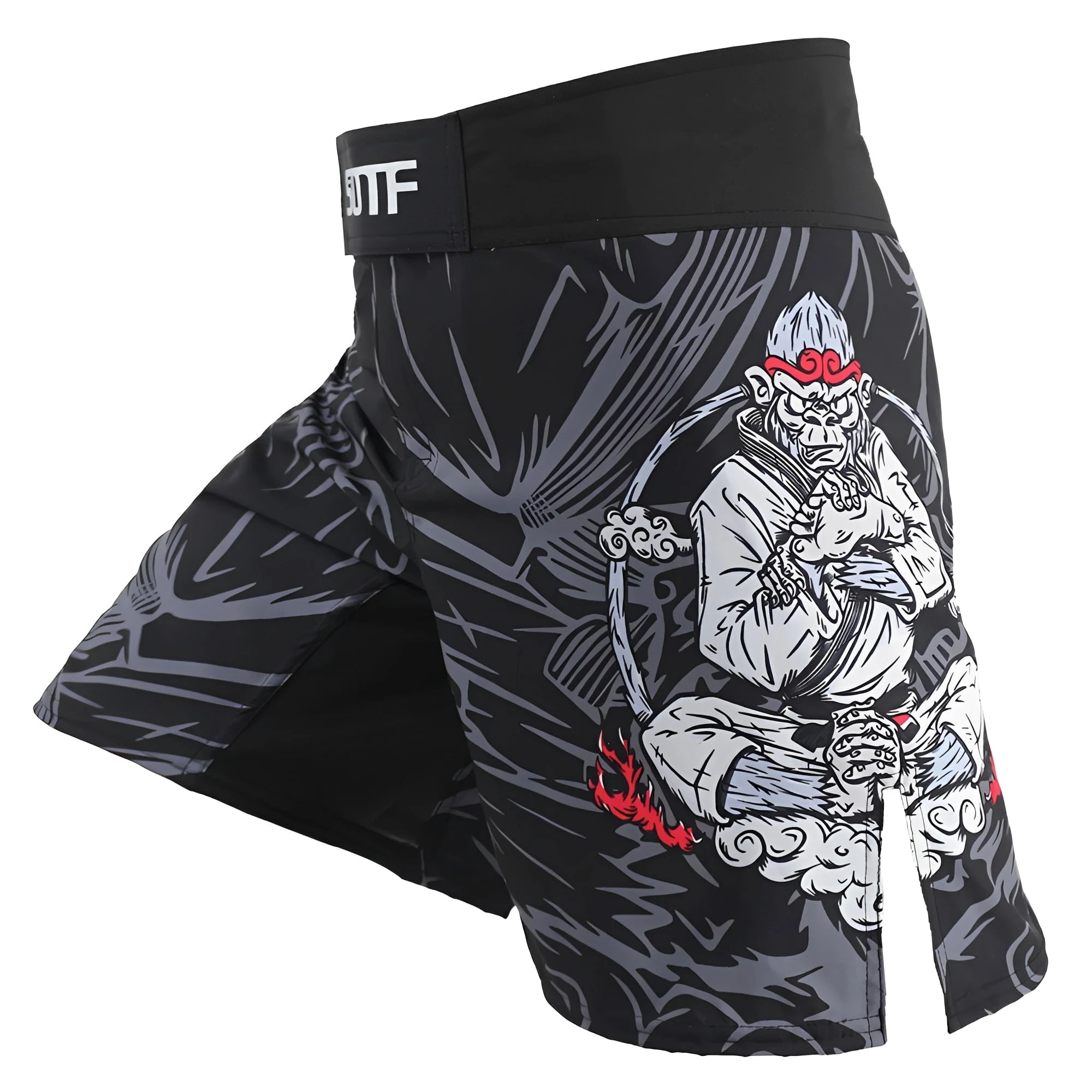 Men’s MMA Fight Shorts – Tiger Print Muay Thai, Kickboxing & Grappling Training Shorts for Boxing & Sanda