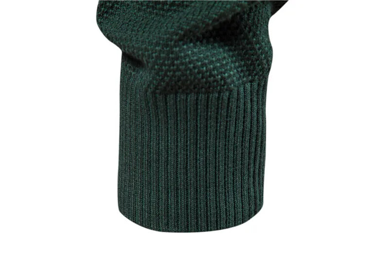 Men's Cotton Sweater Fashion Casual O-Neck Spliced Pullovers Knitted Sweater Male Warm Sweaters