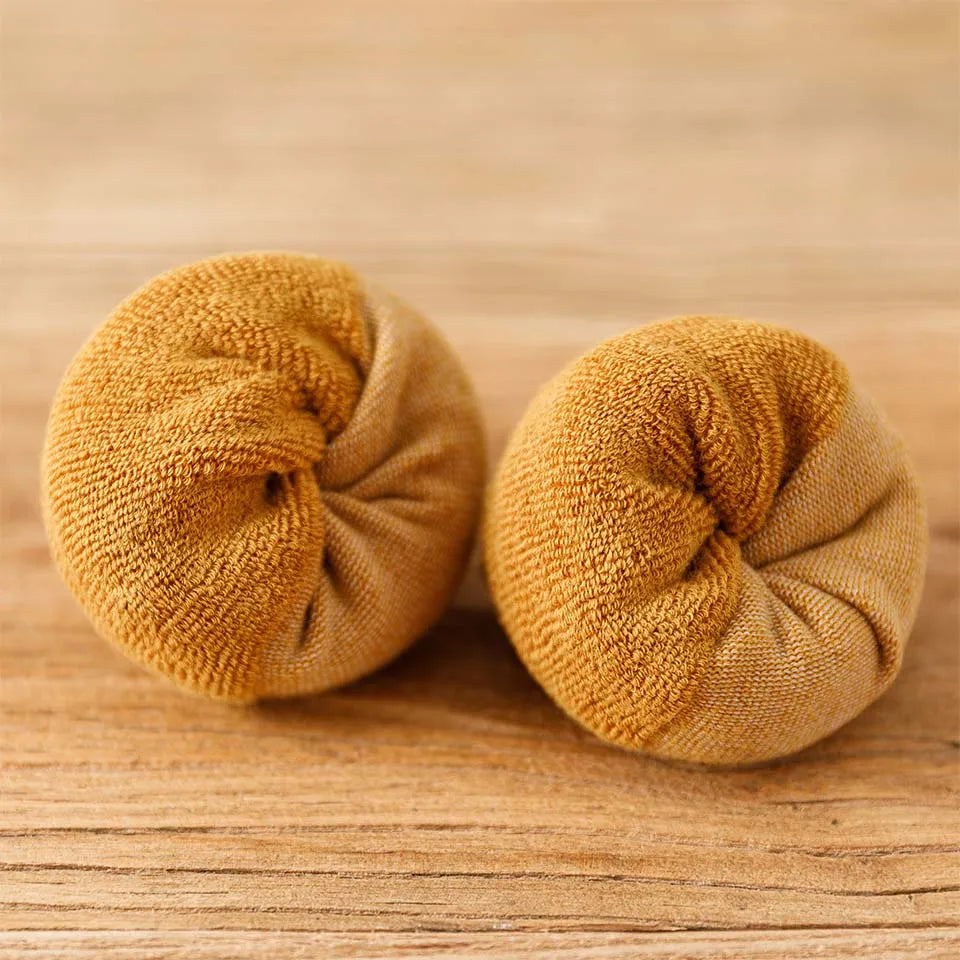 5 Pairs Winter Men's Cotton Tube Socks Harajuku Retro Thick Warm Striped Plus Size Long Terry Socks