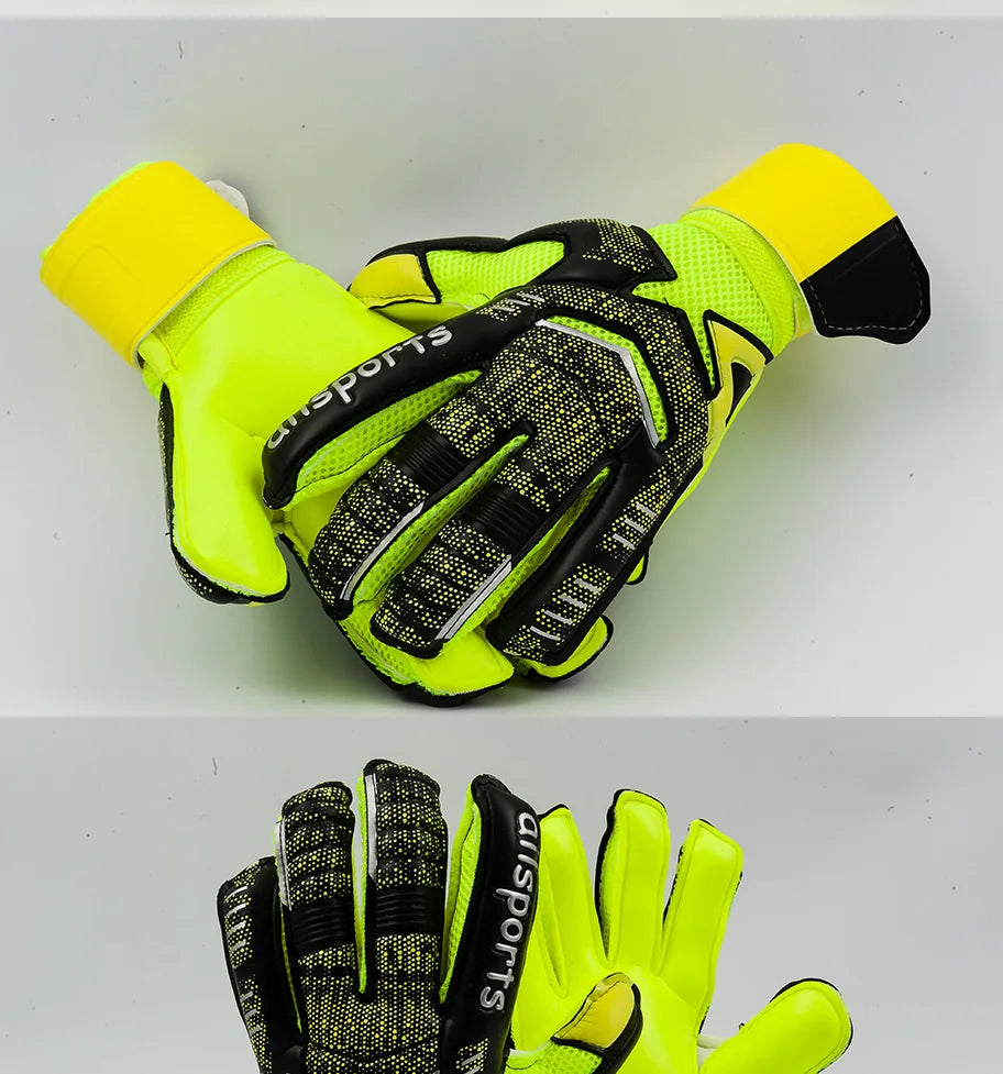 Shinestone Professional Goalkeeper Gloves Finger Protection Latex Non-slip Soccer Goalie Gloves Football Goalkeeper Gloves