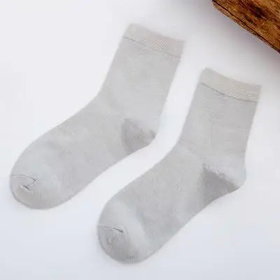 5 paar damessokken van bamboevezel, kleurrijk, modieus, casual, harajuku, effen, vrouwelijk
