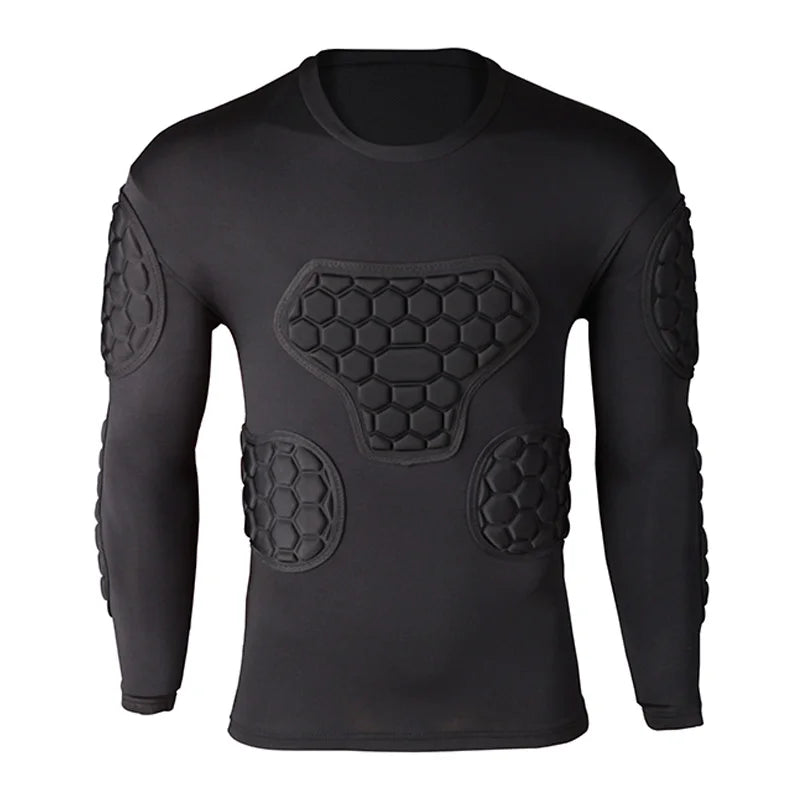 Professional goalkeeper armor uniforms football goalkeeper jerseys thicken EVA sponge elbow goalkeeper sports uniforms