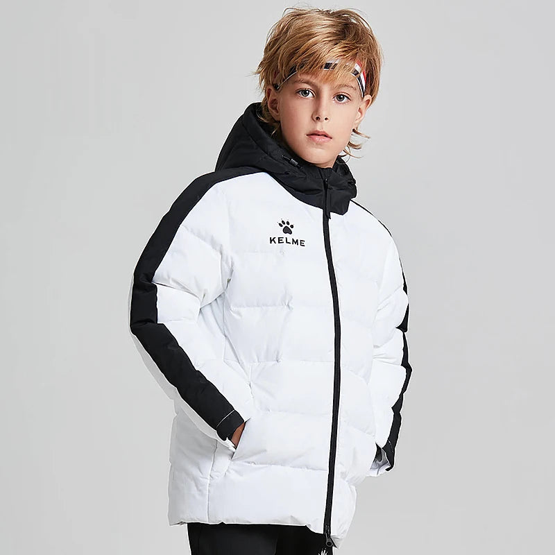 Kids Cotton Clothing Winter Long Jacket Sports Hooded Outwear Baby Children Windproof  Warm Outdoor Cotton Coat 3883405