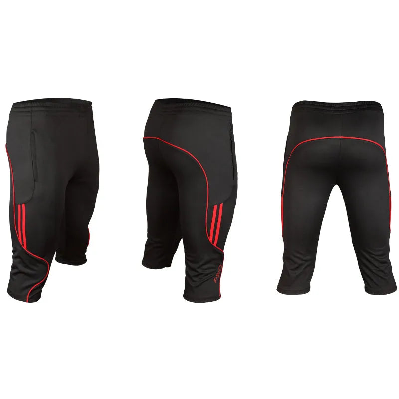 Men 3/4 Shorts New Soccer Pants Slim Sports Jogging Pants Men Training Running Trousers Football Male 3/4 Soccer Training Pants