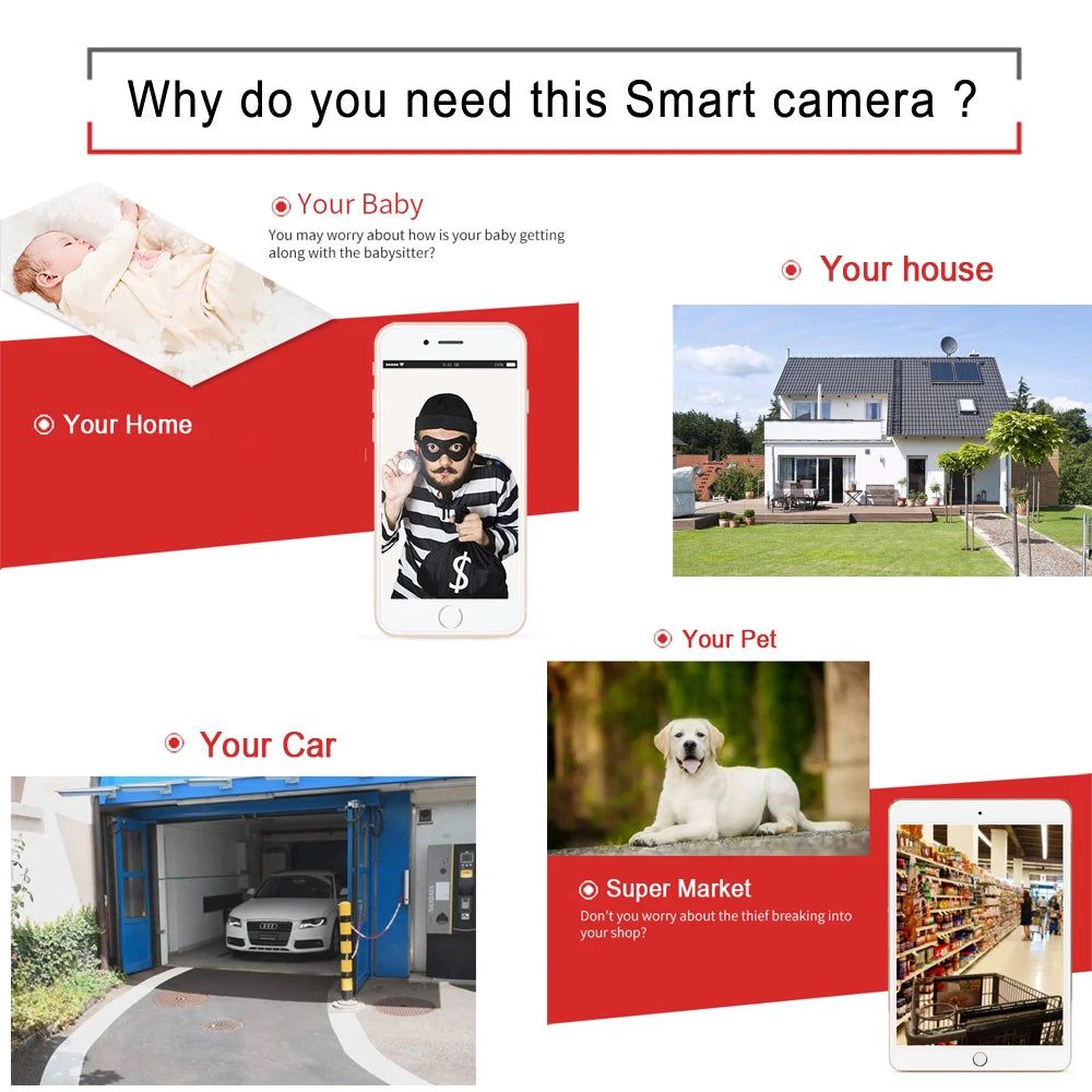 JIENUO 5MP Wifi Camera IP Outdoor Waterproof Wireless NightVision Onvif 1080P Audio Security Surveillance HD 2mp Home Cam CamHi