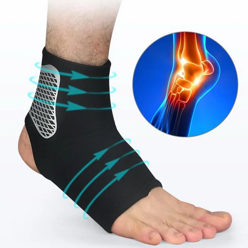 1 stuks neopreen sport enkelbrace voor mannen en vrouwen, compressie vaste Jiont enkelondersteuningsbeschermer, sok om pijn te verlichten, wandelen, sportschool