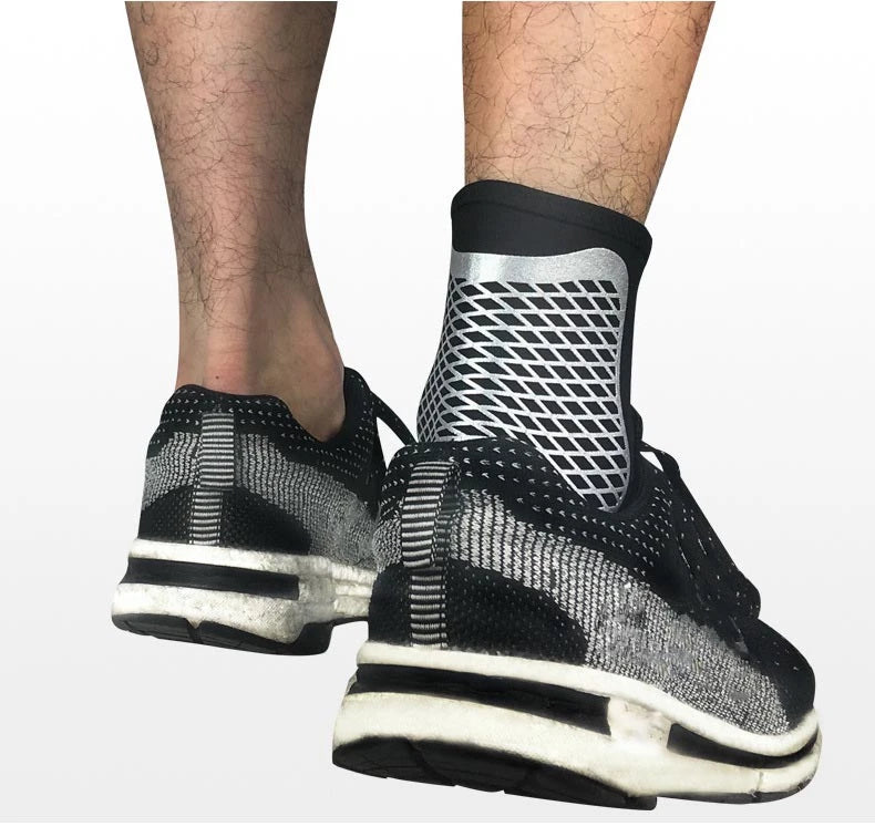 1 stuks neopreen sport enkelbrace voor mannen en vrouwen, compressie vaste Jiont enkelondersteuningsbeschermer, sok om pijn te verlichten, wandelen, sportschool