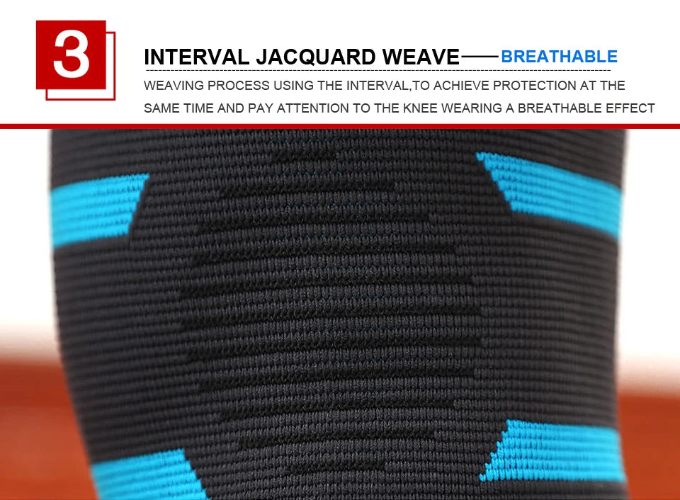 1 STUKS Fitness Hardlopen Fietsen Knie Ondersteuning Braces Elastische Nylon Sport Compressie Kniebeschermer Mouw voor Basketbal Volleybal