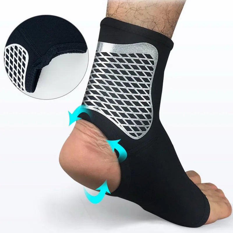 1 stuks neopreen sport enkelbrace voor mannen en vrouwen, compressie vaste Jiont enkelondersteuningsbeschermer, sok om pijn te verlichten, wandelen, sportschool
