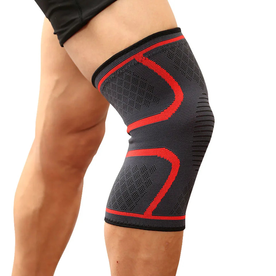 1 STUKS Fitness Hardlopen Fietsen Knie Ondersteuning Braces Elastische Nylon Sport Compressie Kniebeschermer Mouw voor Basketbal Volleybal