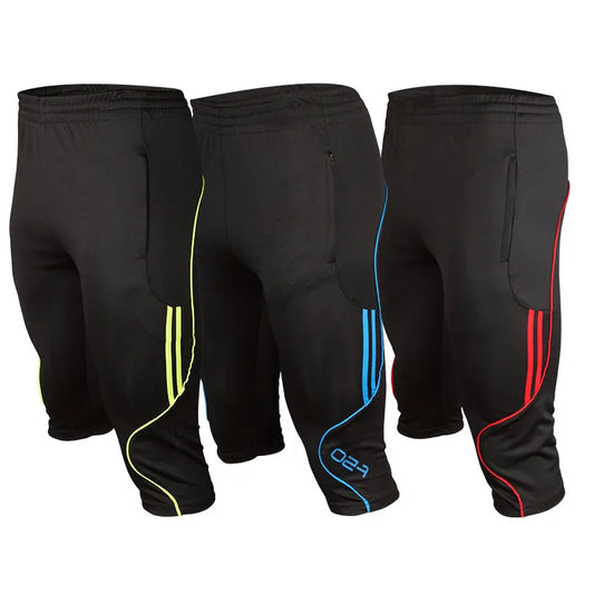 Men 3/4 Shorts New Soccer Pants Slim Sports Jogging Pants Men Training Running Trousers Football Male 3/4 Soccer Training Pants