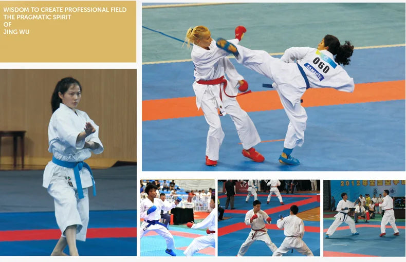 WESING WKF Approved Karate Gi Uniform – Kumite & Kata Training Suit for Adults & Kids Competition Karate Uniform