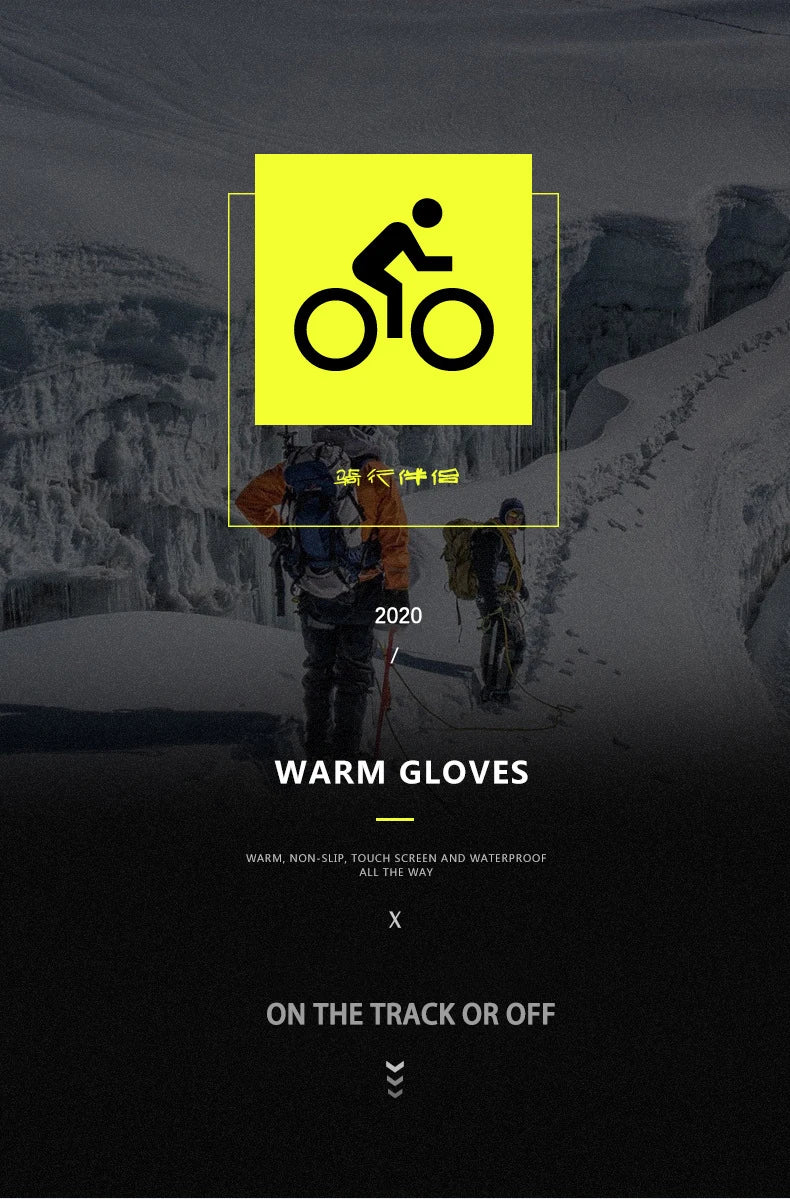Heren Dames Fietsen Winter Warme Sport Handschoenen Touchscreen Buiten Vissen Spatwaterdicht Skiën Snowboard Antislip Rits Handschoenen