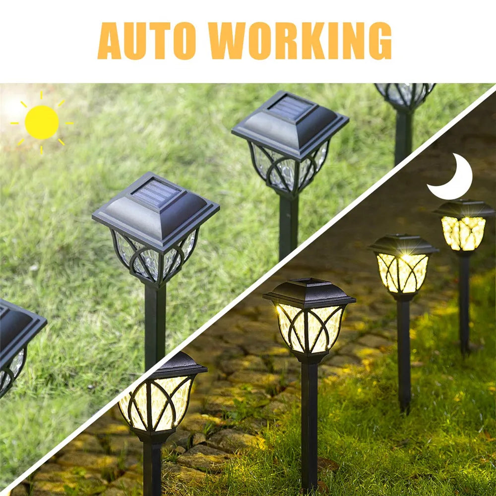 2 stuks Solar Led-verlichting voor buiten, waterdicht, plug-in in de grond, gazonlampen, padverlichting, tuin, patio, tuindecoratie