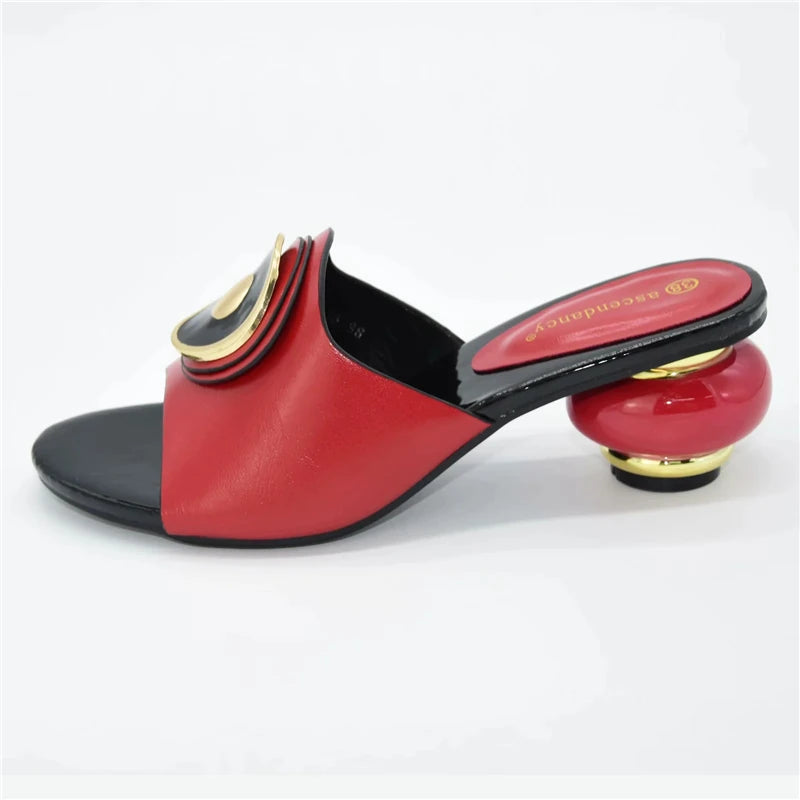 Fashion Aquare Toe High Heels Sandals Women Shoes Ladies Footwear Comfortable Fashion Sexy Wedding Shoe Female Summer Slippers