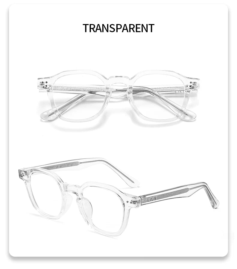 Unisex Acetate Blue Light Blocking Glasses round Transparent Eyeglass Frame Computer Goggles for Men Women Blue Blocking Glasses 2022