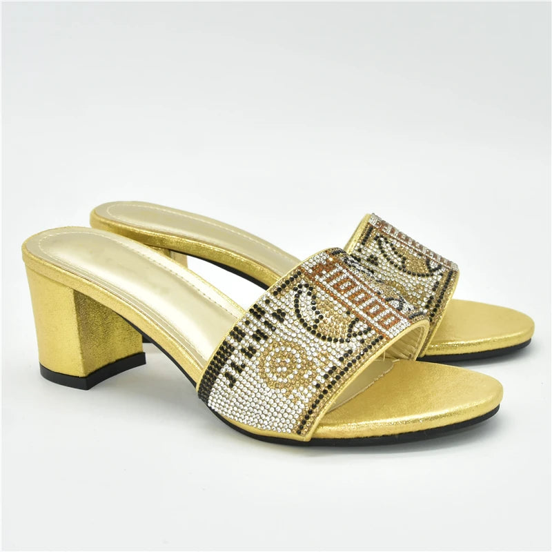 2025 Nigerian Women Designer Party Pumps Luxury Shoes Comfy Platform Sandal Elegant High Heels for Ladies