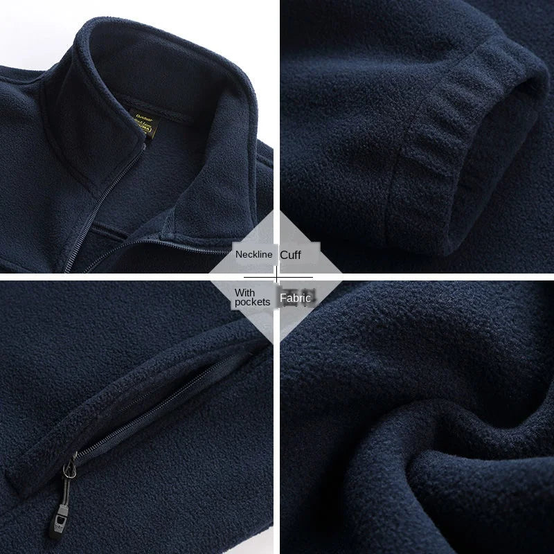 Herrenbekleidung Mantel Herren Dicke Warme Army Fleecejacke Patchwork Multi Pockets Polar Tec Herrenjacke und Mäntel Windbreaker für Herren