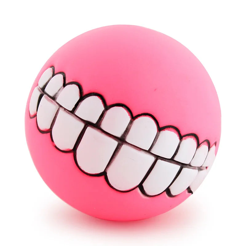 Pet Dog Ball Teeth Funny Trick Toy Silicone Toy for dogs Chew Squeaker Squeaky Dog Sound toys Pet puppy Toys interactive cat toy
