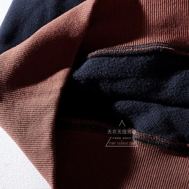 Autumn and Winter Fashion Pure Cotton Terry Heavyweight Thick Plus Velvet Hoodies for Men's Loose Hooded Pullover Sportswear