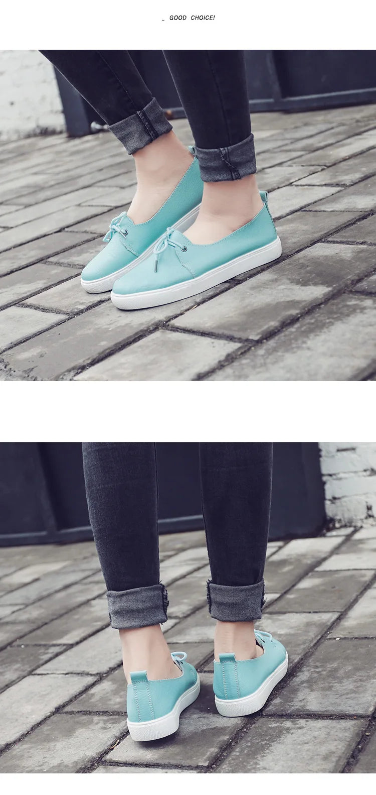 Women Students Girl Female Genuine Leather White Shoes Flats Platform Lace Up Korean Casual Vulcanized Shoes FEZ-173