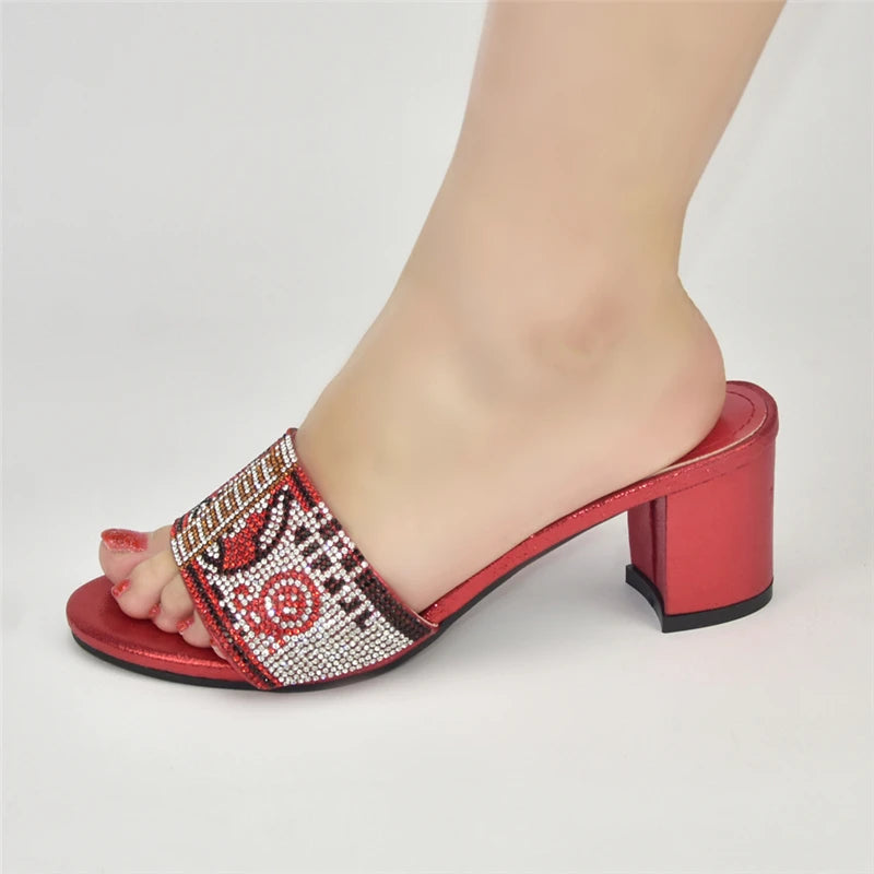 2025 Nigerian Women Designer Party Pumps Luxury Shoes Comfy Platform Sandal Elegant High Heels for Ladies