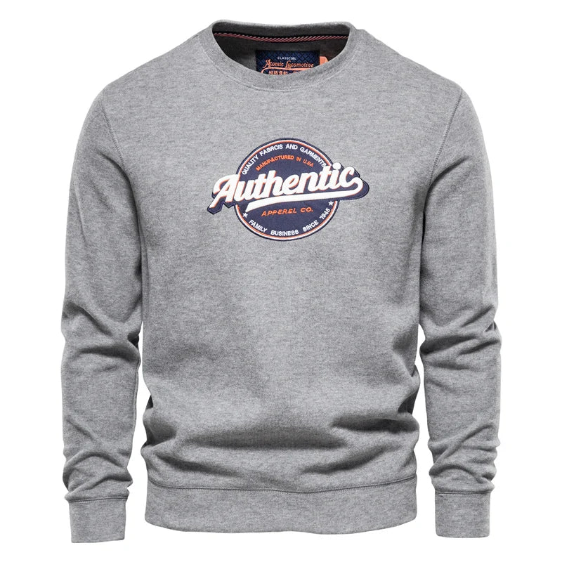 Plus Velvet Printed Sweatshirts Men's Streetwear Solid Colour Pullovers Hoodies Autumn Winter Sweatshirt for Men