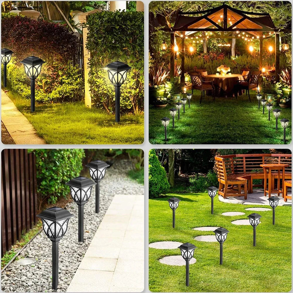 2 stuks Solar Led-verlichting voor buiten, waterdicht, plug-in in de grond, gazonlampen, padverlichting, tuin, patio, tuindecoratie