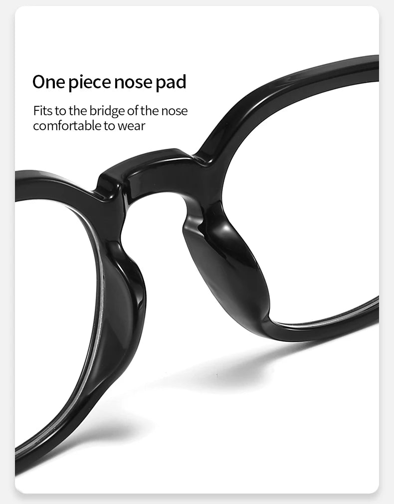 Unisex Acetate Blue Light Blocking Glasses round Transparent Eyeglass Frame Computer Goggles for Men Women Blue Blocking Glasses 2022