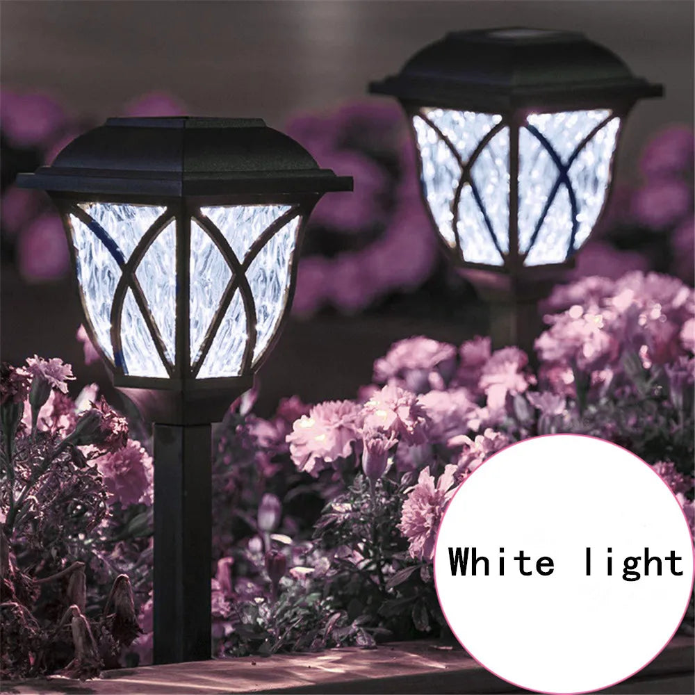 2 stuks Solar Led-verlichting voor buiten, waterdicht, plug-in in de grond, gazonlampen, padverlichting, tuin, patio, tuindecoratie