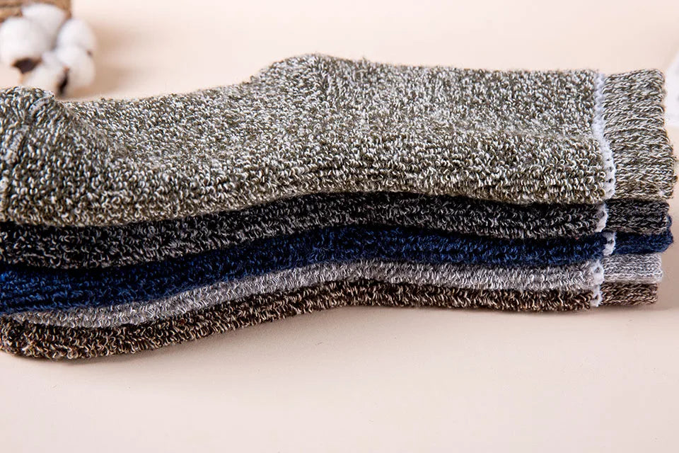 3/5 paar wintersokken van merinowol voor heren, superdik, warm en van hoge kwaliteit, Harajuku, retro, casual, antivries, kasjmiersokken voor heren