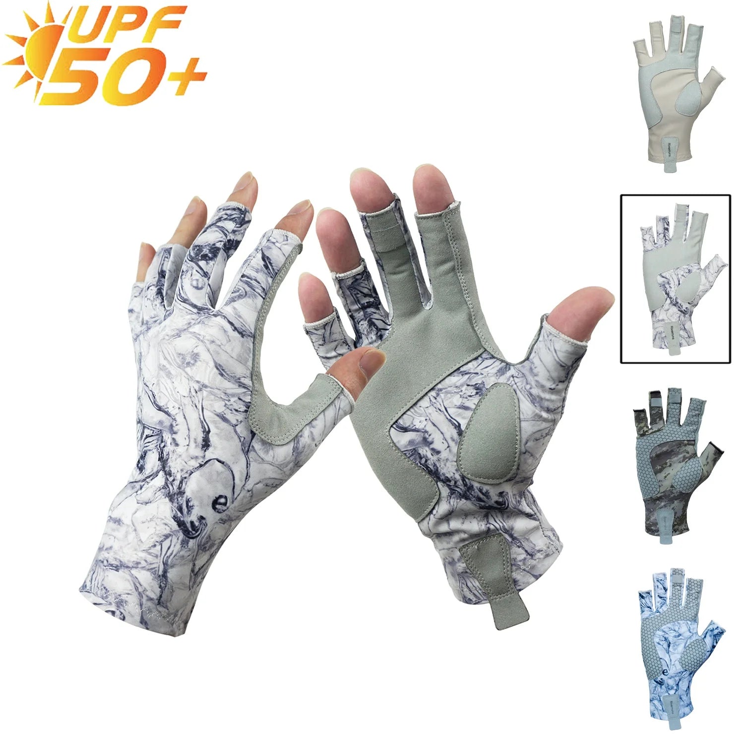 Fingerless Fishing Gloves are designed for Men and Women Fishing, Boating, Kayaking, Hiking, Running, Cycling