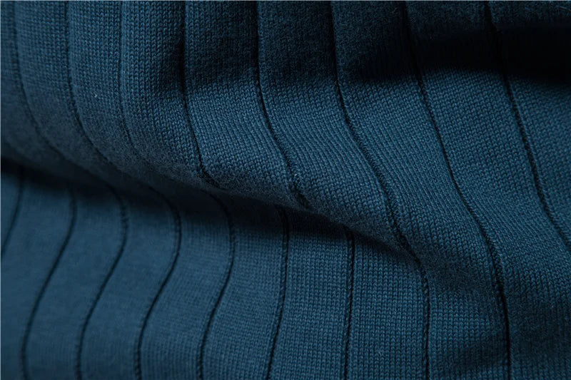 Men's Argyle Solid Colour Cardigan Casual Quality Zipper Cotton Winter Sweaters Basic Cardigans for Men