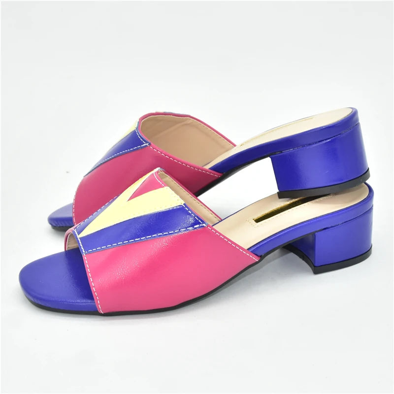 Fashion Shoes for Women Sandals Wedding Shoes Bride Pumps Women Shoes Mixed Color Low Heels Plus Size Ladies Shoe and Sandals