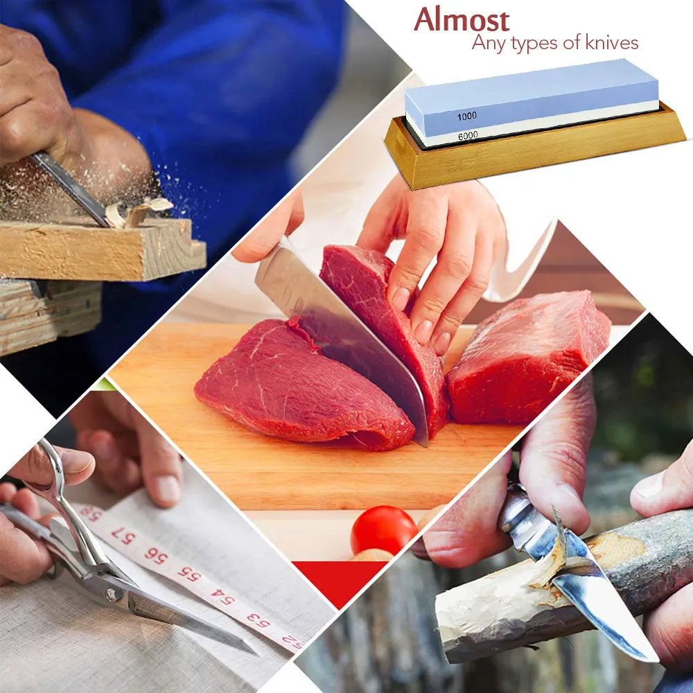 Knife Sharpener Whetstone Sharpening Stones Grinding Stone Water Stone 2 stages Whetstone Pro Kitchen Tool 240-10000 Grit