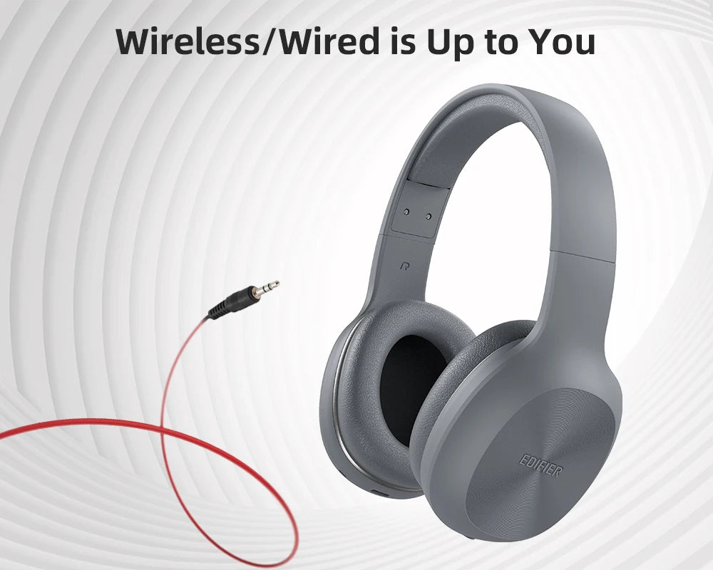 Edifier W600BT Wireless Headphone Bluetooth 5.1 Headset, 30H playback, Clear Voice Microphone, Lightweight, Ergonomic Design