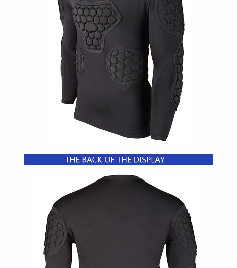 Professional goalkeeper armor uniforms football goalkeeper jerseys thicken EVA sponge elbow goalkeeper sports uniforms