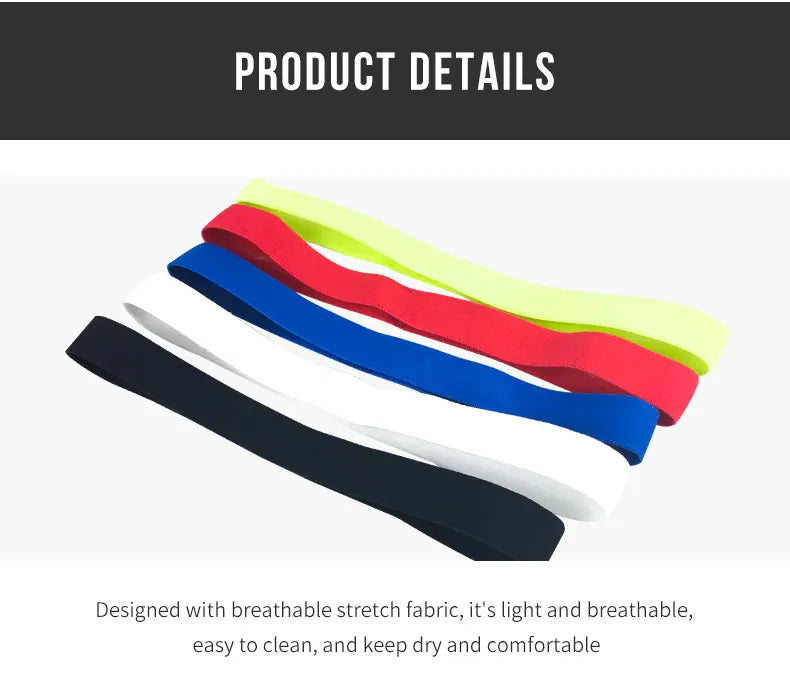 Men Women Headband Sport Sweat Hair Bands Forehead Protection Running Fitness Yoga Tenis Elastic Sweatband