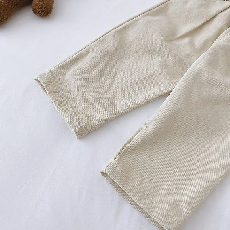 2025 Herfst Unisex Kinder Casual Broek voor 1-6T Dunne Effen Kleur Jongens Broek Kinderen Jongens Losse Broeken