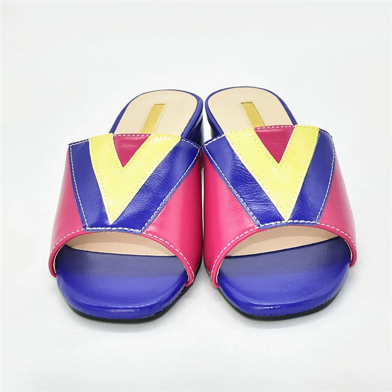 Fashion Shoes for Women Sandals Wedding Shoes Bride Pumps Women Shoes Mixed Color Low Heels Plus Size Ladies Shoe and Sandals