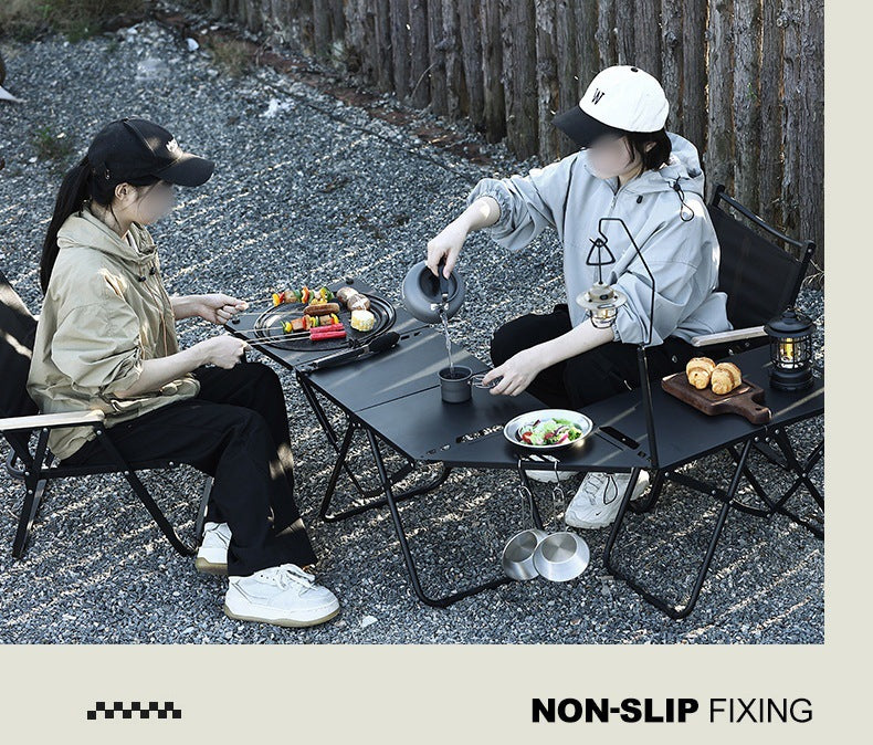 Portable Picnic Table Tactical Style Camping Table Foldable Expandable Outdoor Camping Hiking Furniture